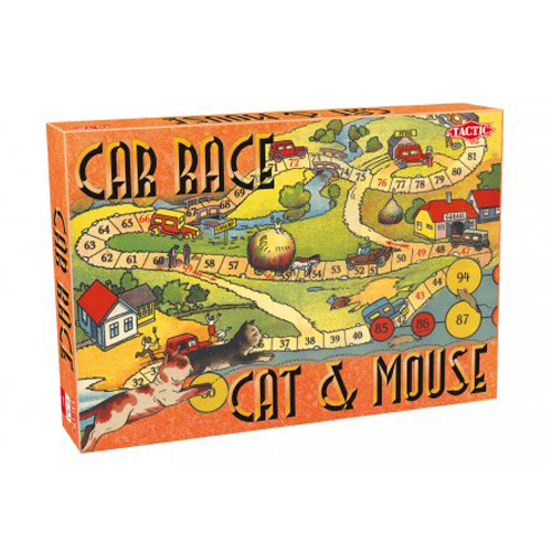 Nostalgy Game Cat and Mouse / Car Race Board Games Zatu Games UK
